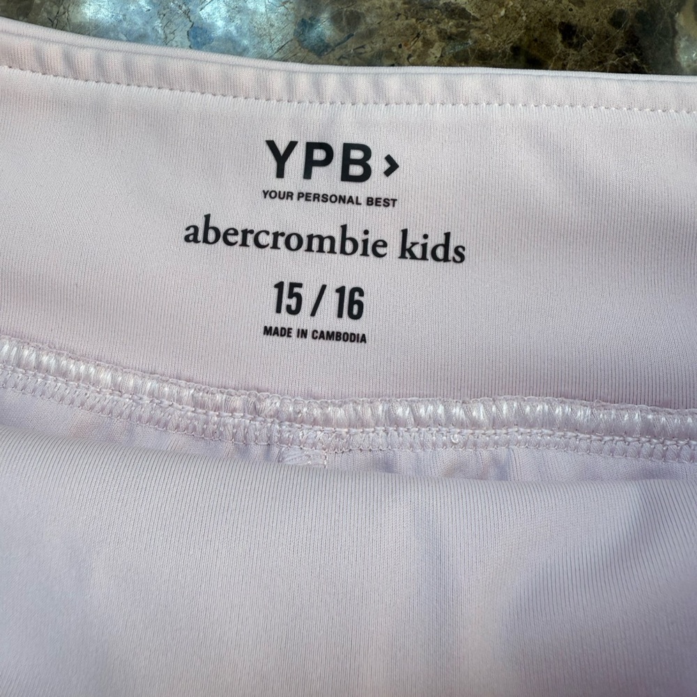 Abercrombie Fitch Pink Pleated Mini Skirt Preppy School Girl size 14-16 - Picture 8 of 9